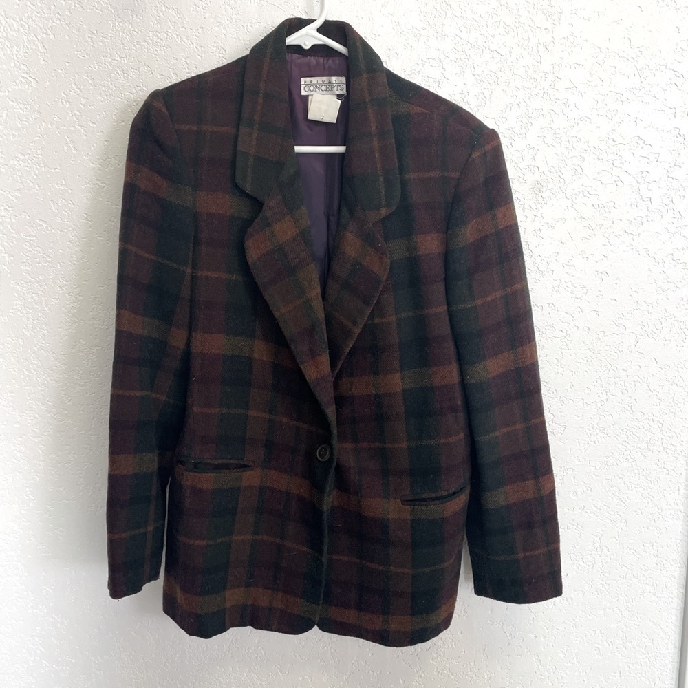 Plaid blazer